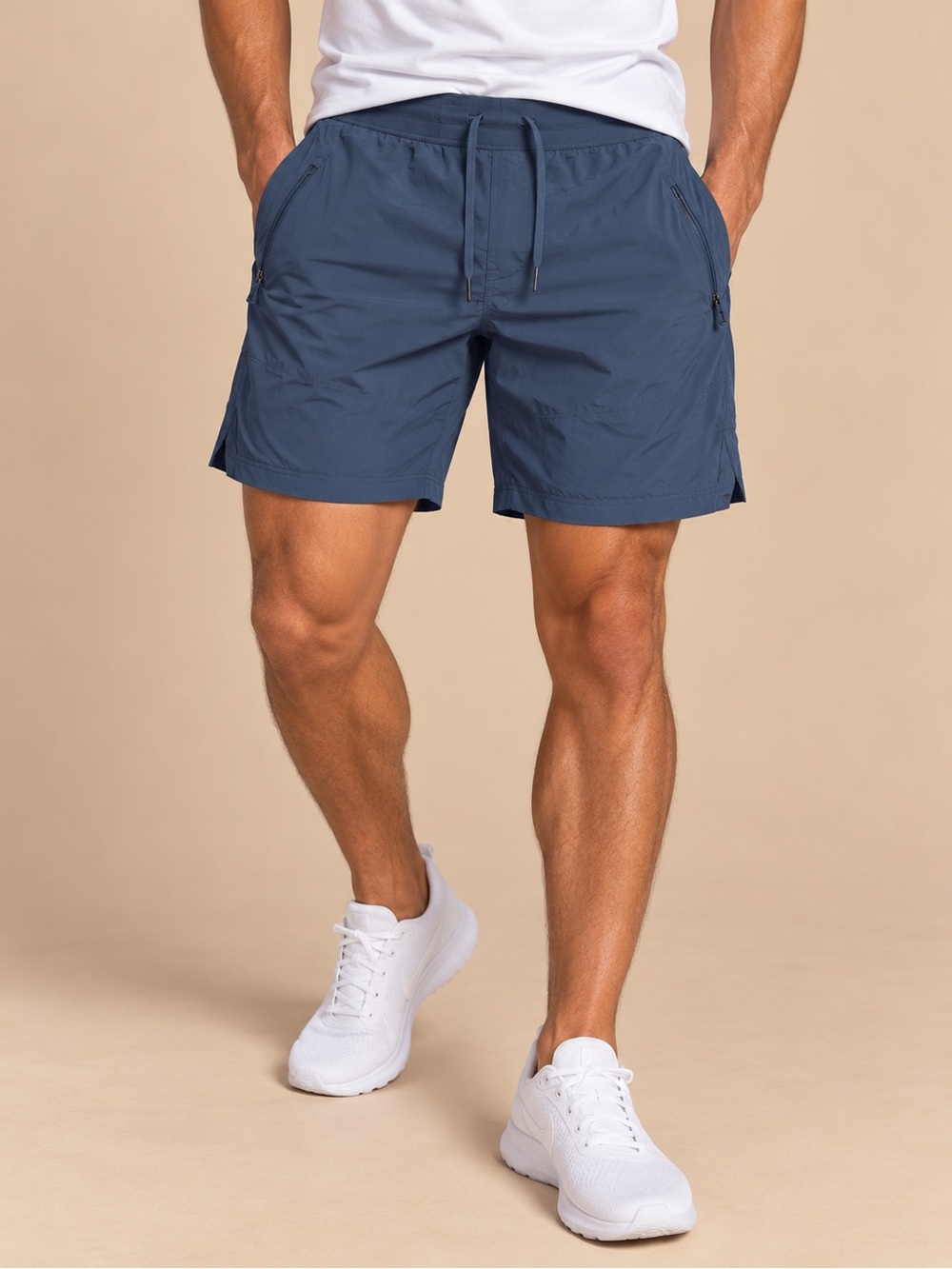 Lululemon License To Train Linerless Short 7" Navy Size M LM7APYS